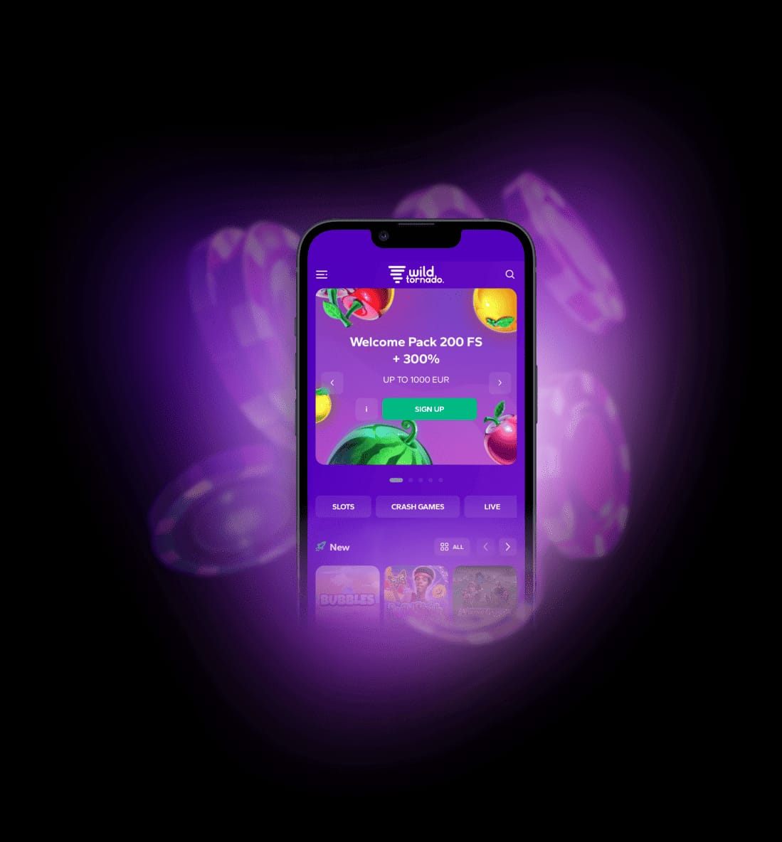 Wild Tornado online casino mobile app